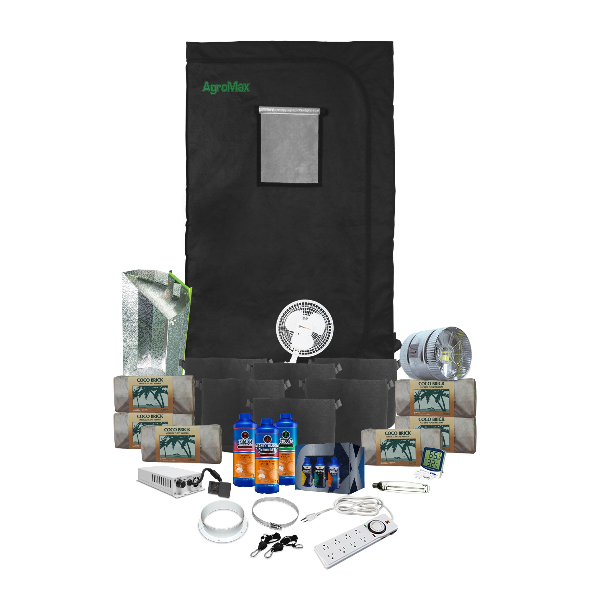 Supply 600w HPS 4'x4' Coco Grow Tent Kit   Medium