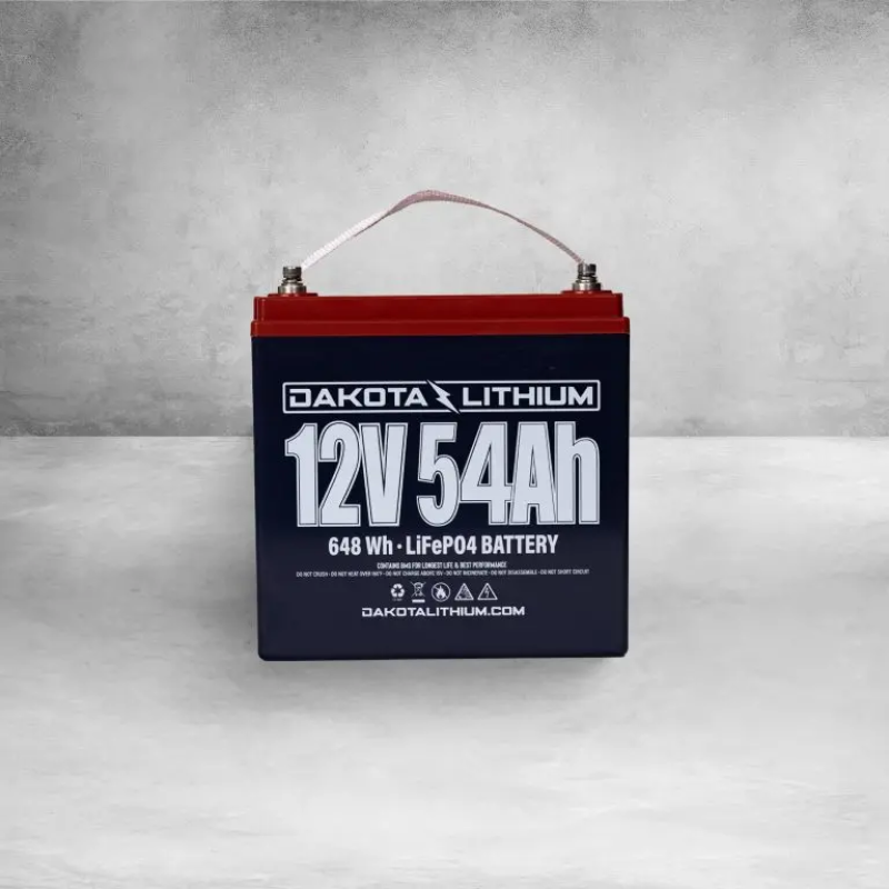 Inverters R Us Dakota Lithium 12V 54Ah Deep Cycle LiFePO4 Battery