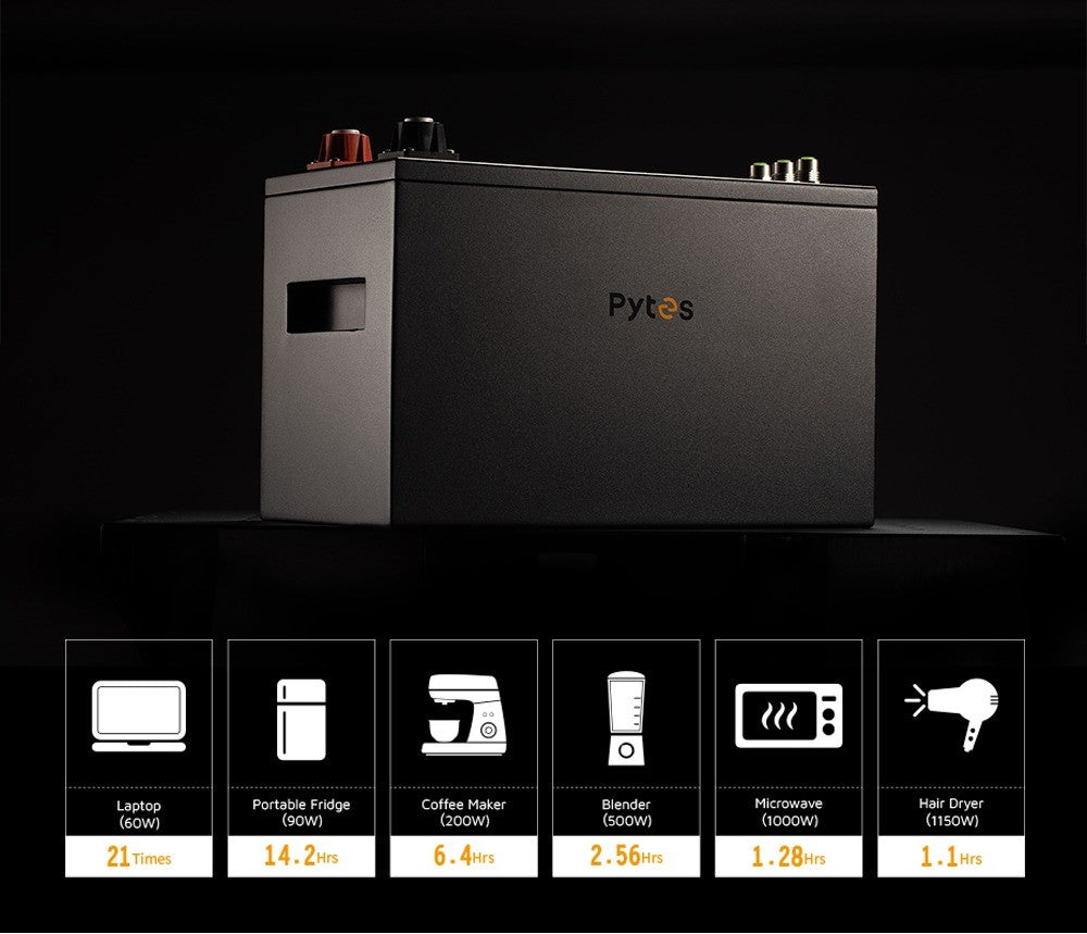 Inverters R Us Pytes E-Box 12V 100Ah LiFePO4 Battery