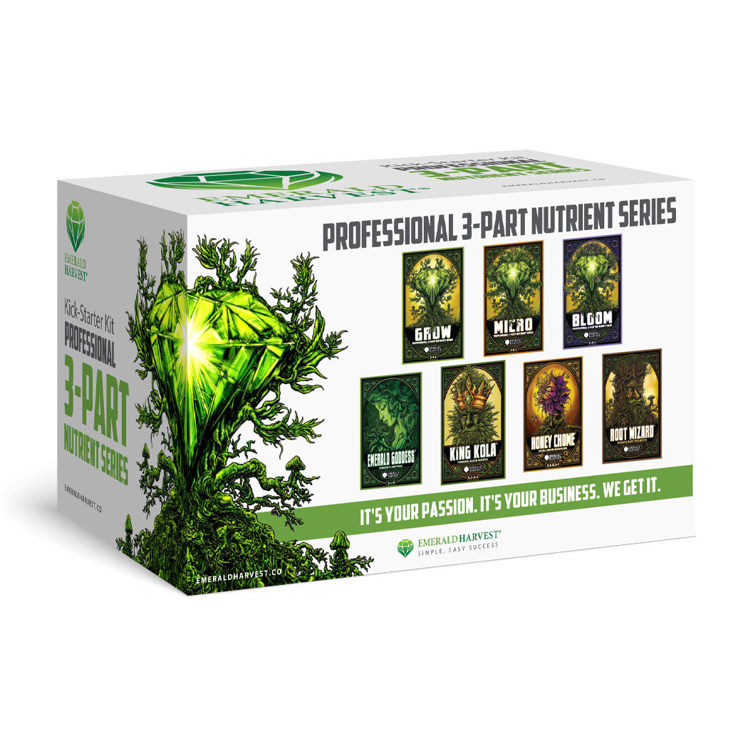 Emerald Harvest 3-Part Base Nutrient Kickstarter Kit