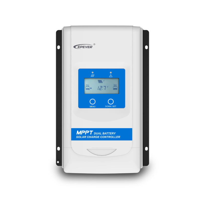 Inverters R Us EPEVER DuoRacer Dual Battery MPPT Charge Controller 60V 30A 12V DDS