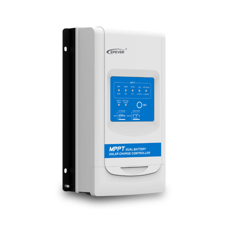 Inverters R Us EPEVER DuoRacer Dual Battery MPPT Charge Controller 60V 30A 12V DDS