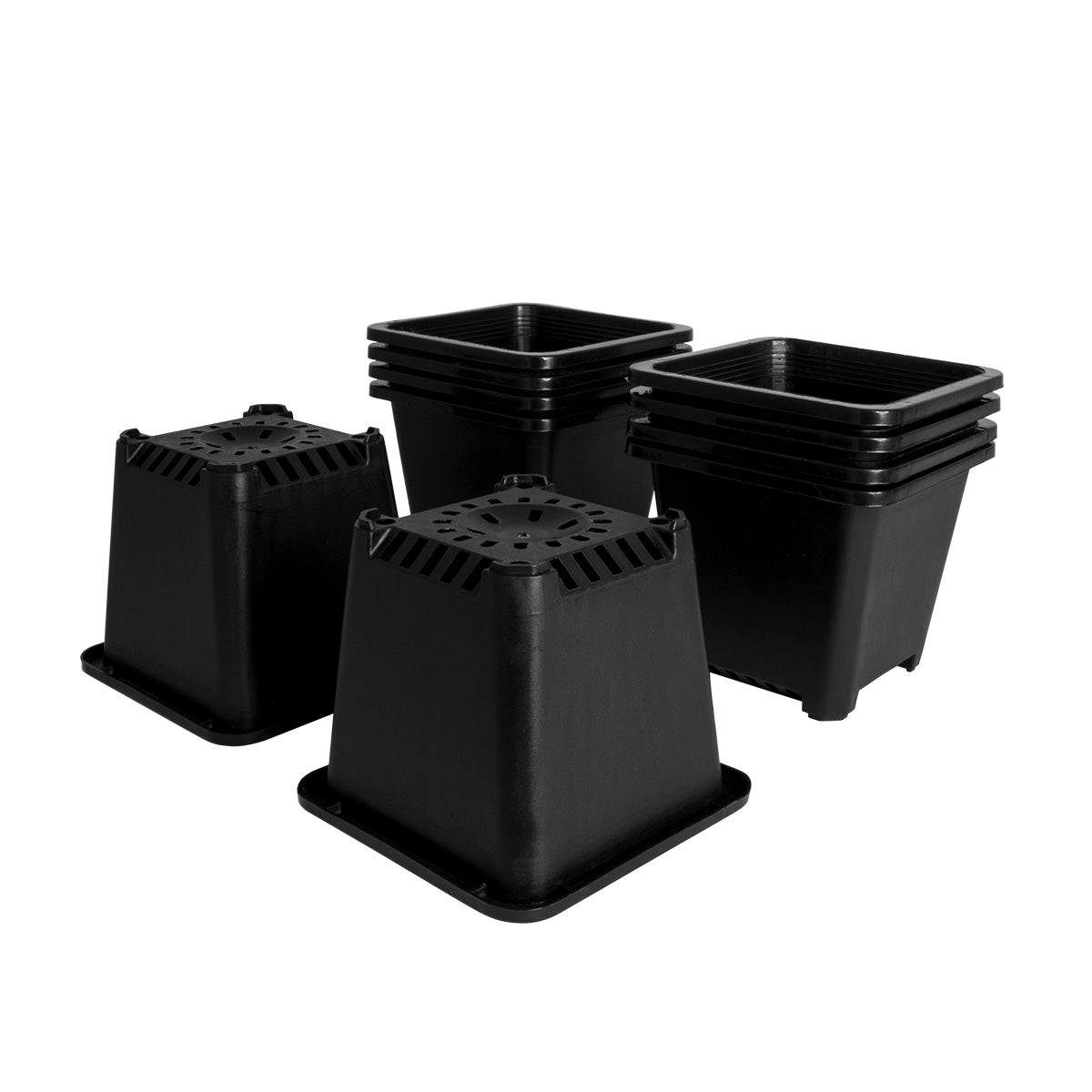 Supply 4 Inch Plastic Nursery Square Pot