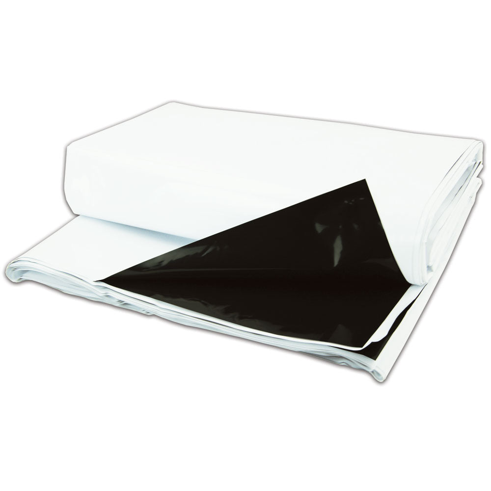 10 ft. x 10 ft. Black and White Poly Film Sheet
