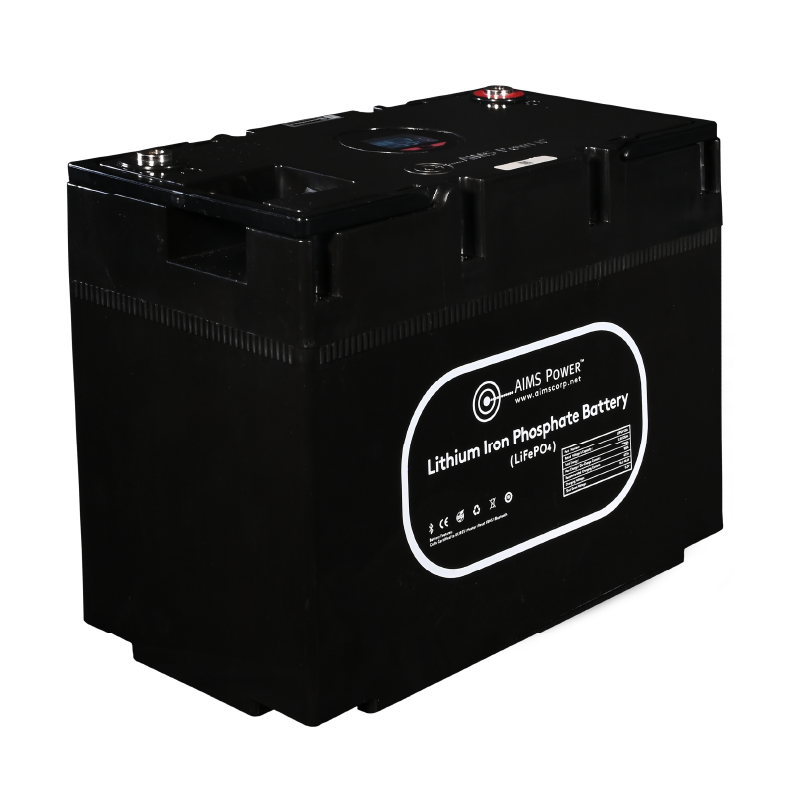 Inverters R Us AIMS LFP12V50A LiFePO4 50Ah 12V Deep Cycle Lithium Battery