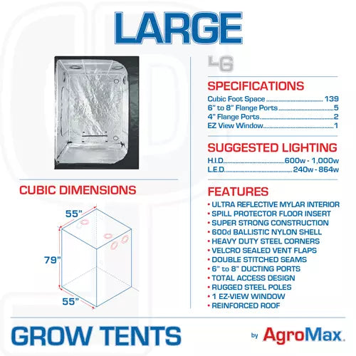 Supply 1000w Large Organic Soil Grow Tent Kit