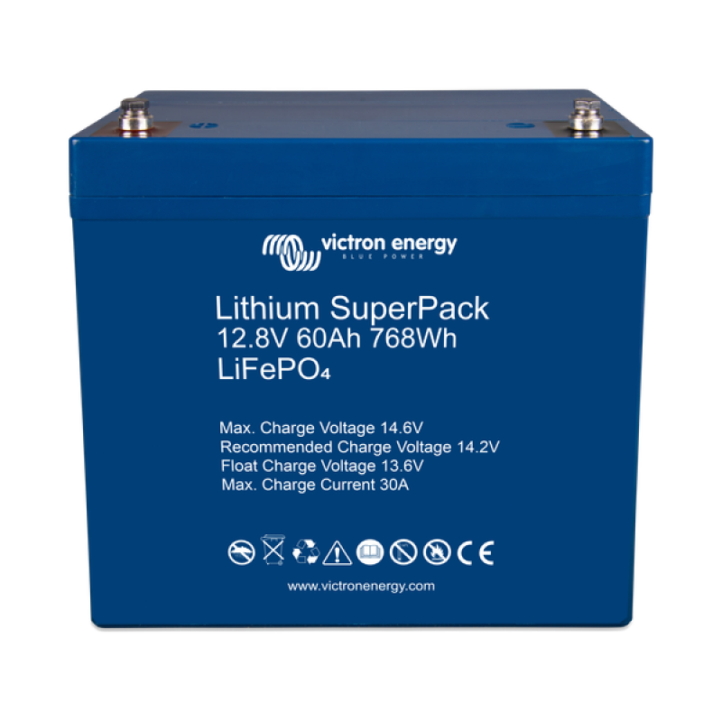 Inverters R Us Victron Energy Lithium SuperPack 12.8V 60Ah M6