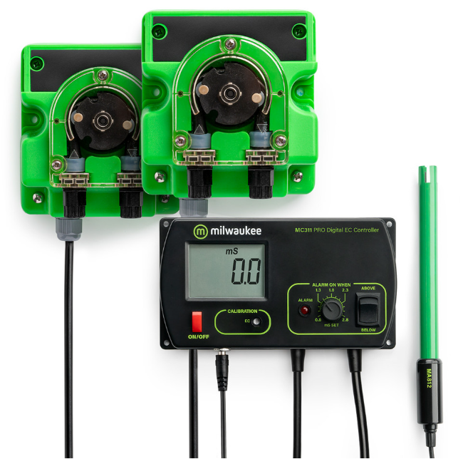 Conductivity (EC) Controller and Pump Kits - 2 Pumps
