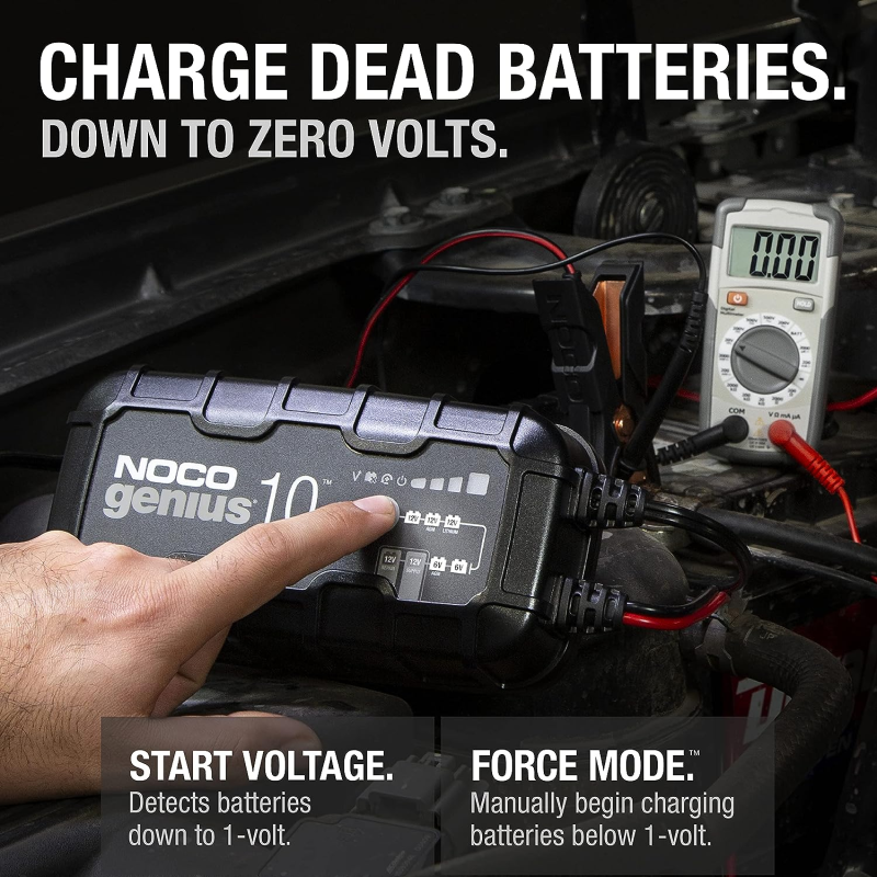 Inverters R Us NOCO GENIUS10 6V/12V 10A Smart Battery Charger