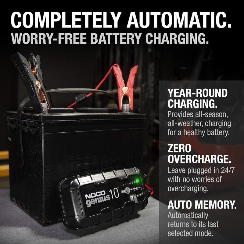 Inverters R Us NOCO GENIUS10 6V/12V 10A Smart Battery Charger