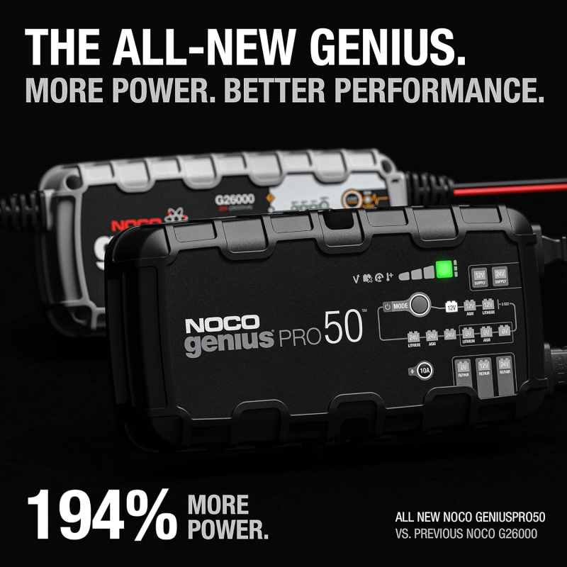 Inverters R Us NOCO GENPRO10X2 12V 2-Bank 20A On-Board Battery Charger