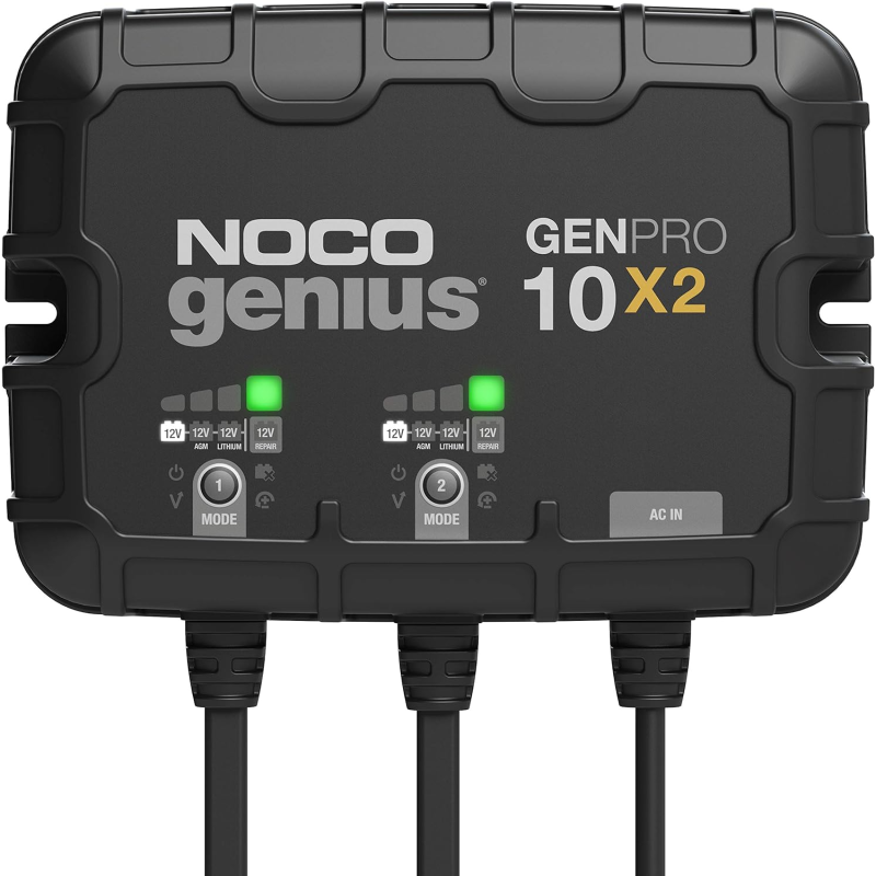Inverters R Us NOCO GENPRO10X1 12V 1-Bank 10A On-Board Battery Charger