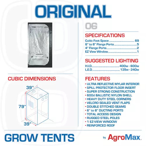 Supply 400w Original 3'x3' Organic Soil Grow Tent Kit