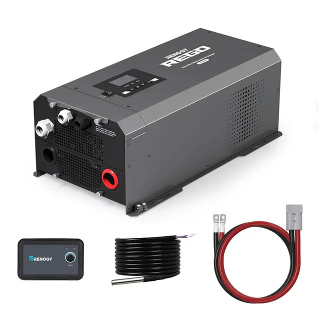 REGO 12V 3000W Pure Sine Wave Inverter Charger w/ LCD Display