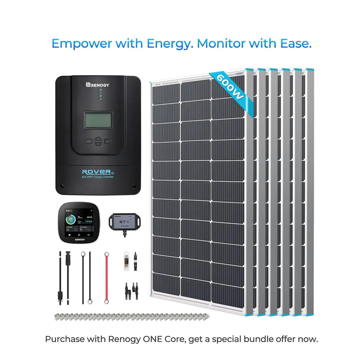 600W 12V Starter Solar Panel Kit