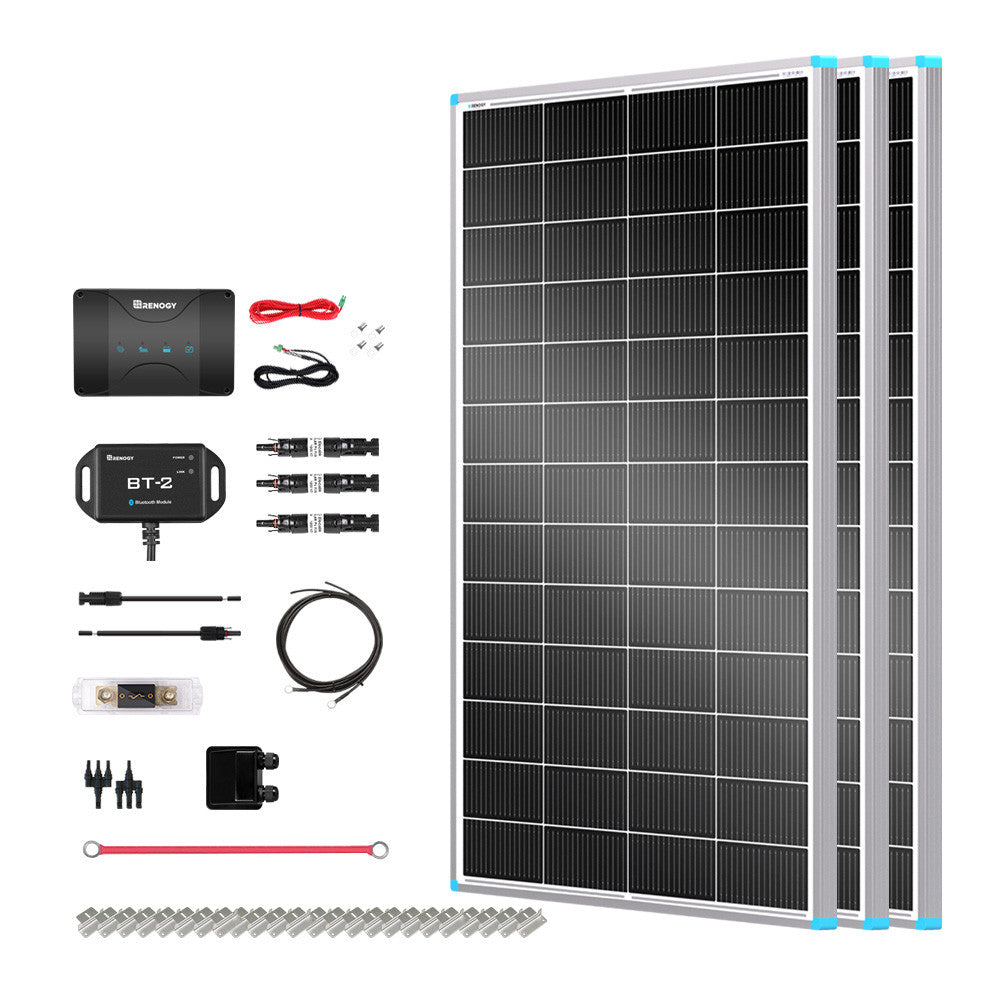 600W 12V Solar Panel Kit with DC-DC Assembly