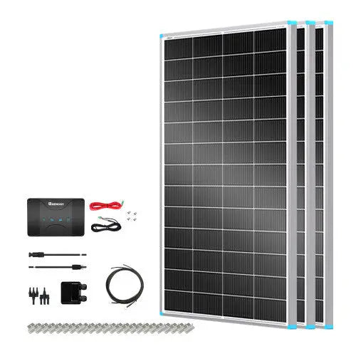 600W 12V Solar Panel Kit with DC-DC Assembly