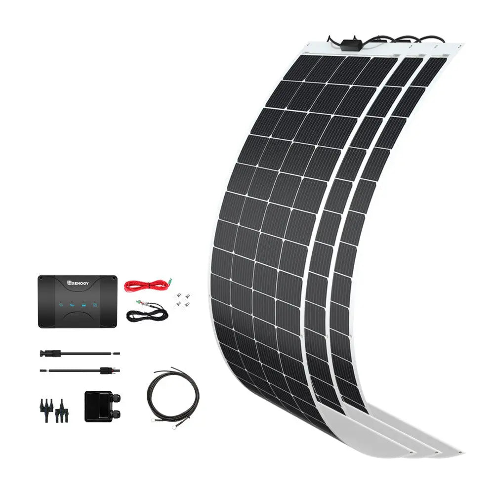 600W 12V Solar Panel Kit with DC-DC Assembly