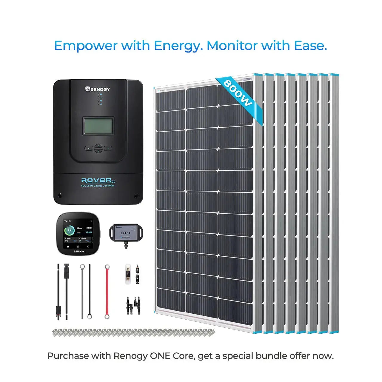 800W 12V Starter Solar Panel Kit