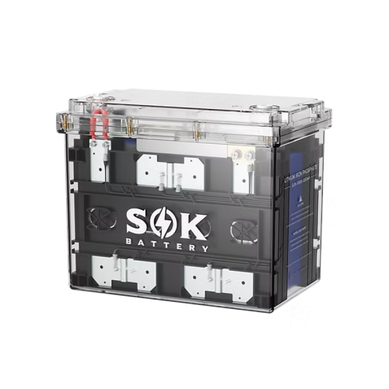 Inverters R Us SOK 12V 100Ah LiFePO4 Battery Bluetooth Clear Sealed Box