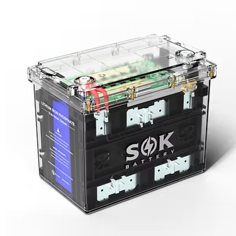 Inverters R Us SOK 12V 100Ah LiFePO4 Battery Bluetooth Clear Sealed Box