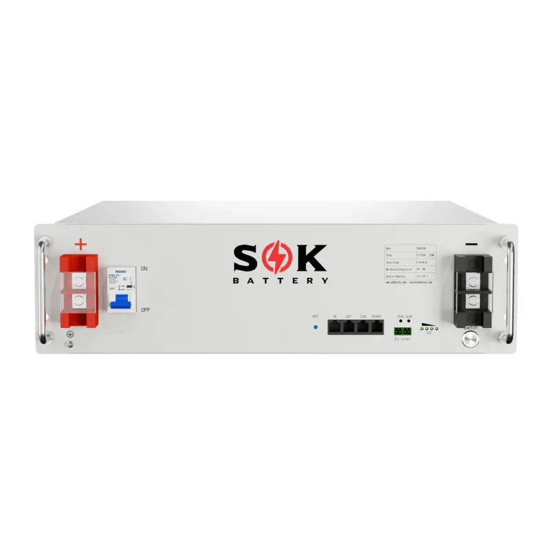 Inverters R Us SOK 48V 100Ah Server Rack LiFePO4 Battery