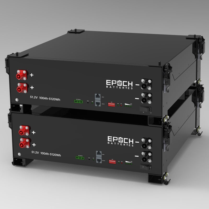 Inverters R Us EPOCH 48V 100Ah 5.12kWh Self-Heating Server Rack Lithium Battery