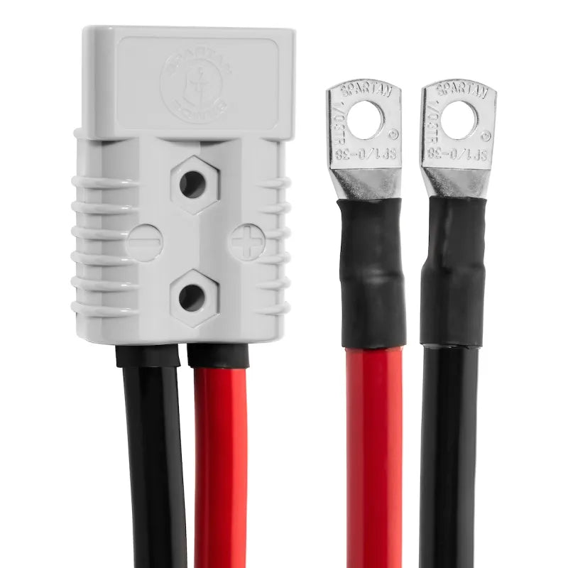 Inverters R Us Spartan Power Battery Cable with Quick Connect and Ring Terminal