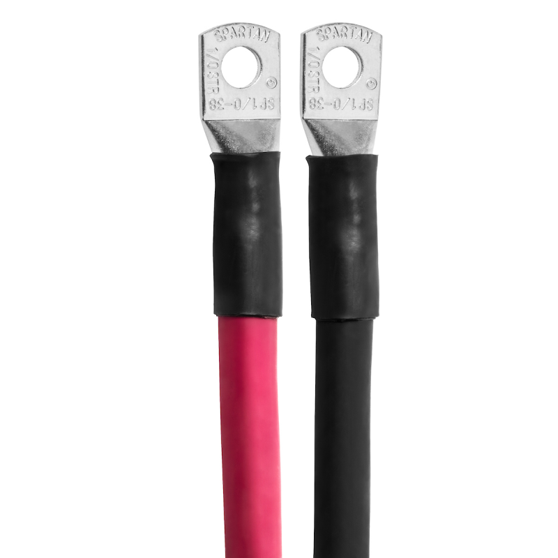 Inverters R Us Spartan Power Battery Cable with Quick Connect and Ring Terminal
