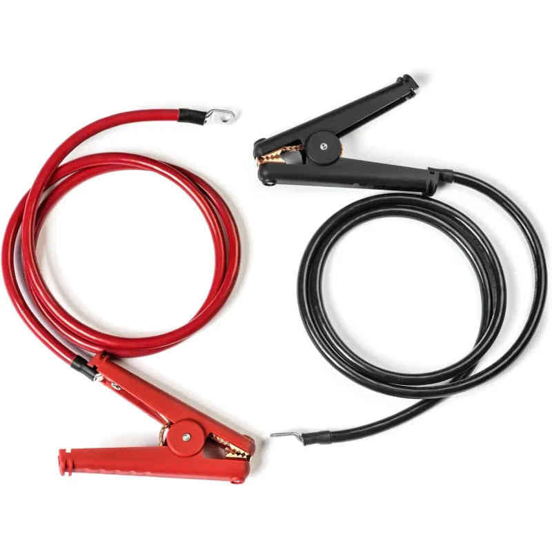 Inverters R Us Spartan Power Alligator Clamp Battery Cable Set with Ring Terminal