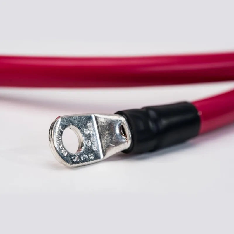 Inverters R Us Spartan Power Alligator Clamp Battery Cable Set with Ring Terminal