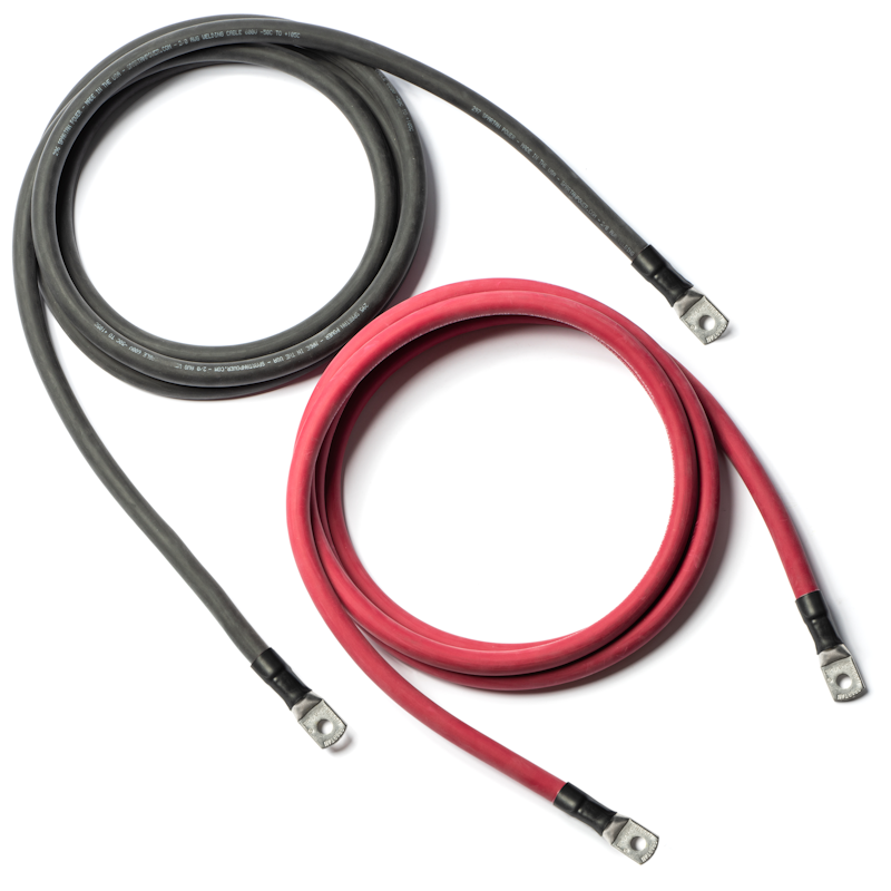 Inverters R Us Custom Heavy Duty Terminated Welding Cables 9 inch to 20ft