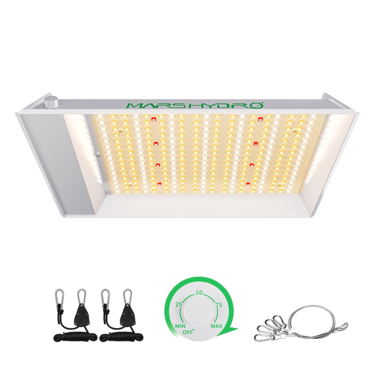 Mars Hydro TS600 Essential 100W Full Spectrum LED Grow Light for Beginners - Front View