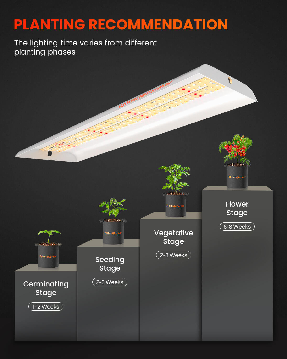 Spider Farmer SF300 33 Watt Led Grow Light For Veg