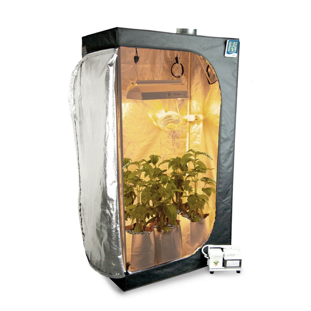 Supply 400w Small 2' x 3' Organic Soil Grow Tent Kit