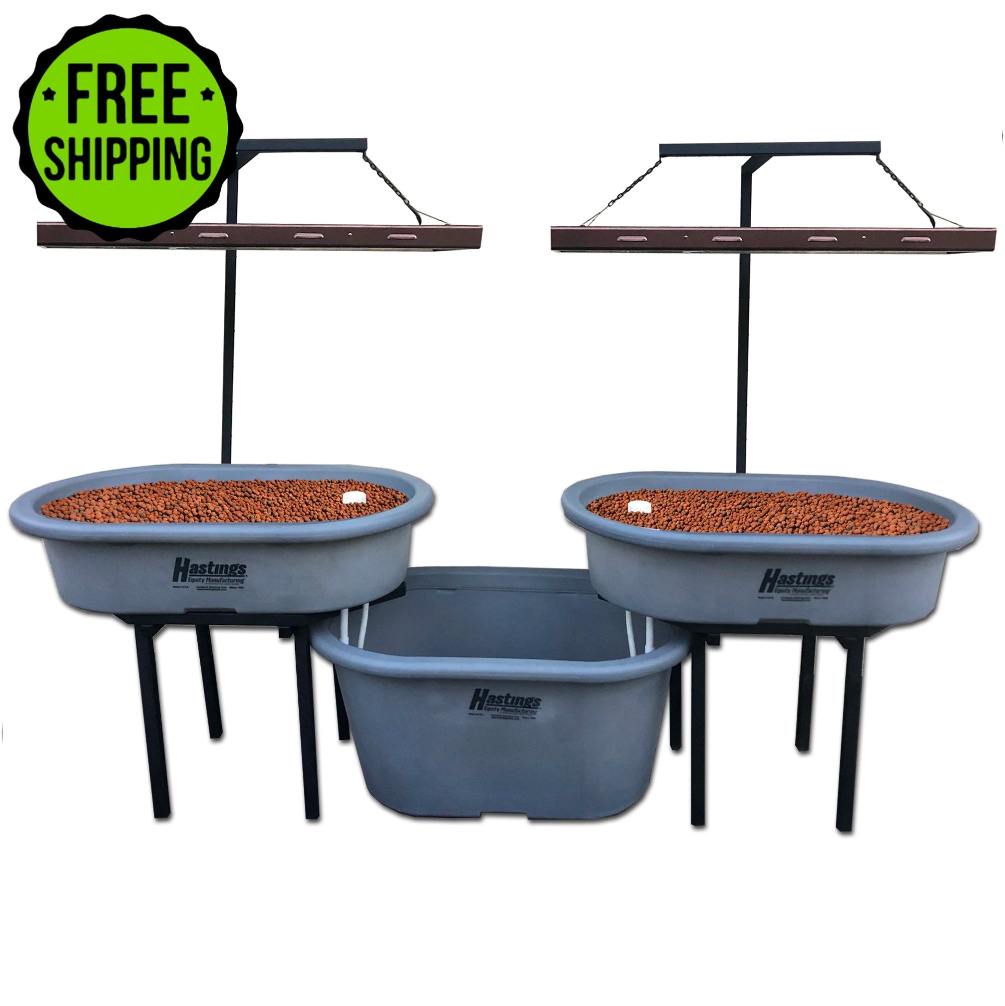 Go Green Double Aquaponics System