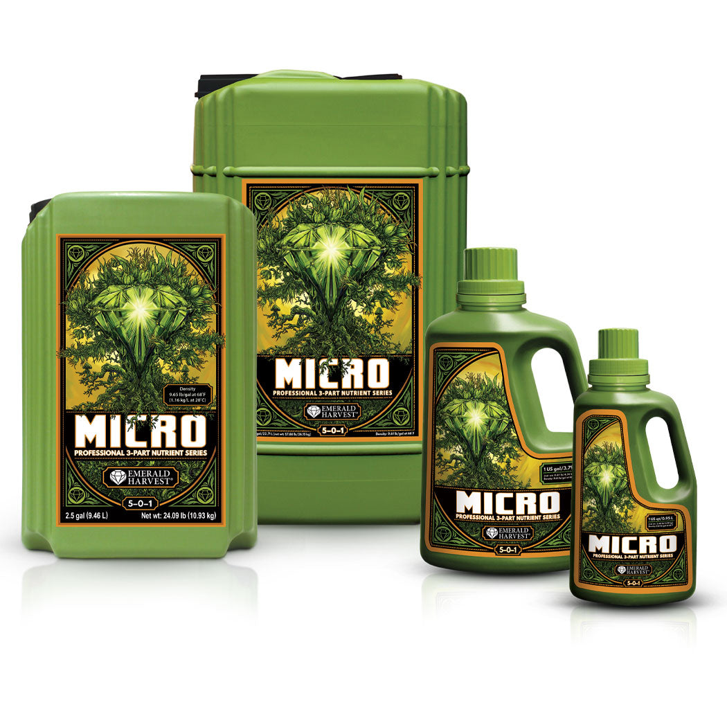 Emerald Harvest Micro - Professional 3-Part Base Nutrient Series