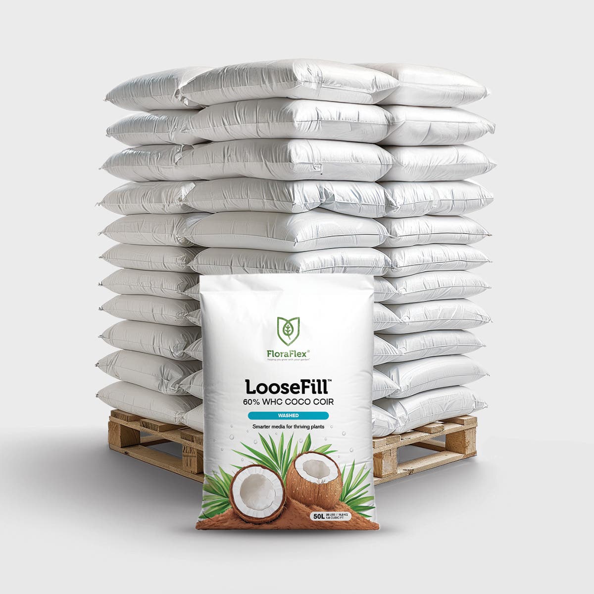 Washed 50L LooseFill™ Bag | 60% WHC Coco Coir