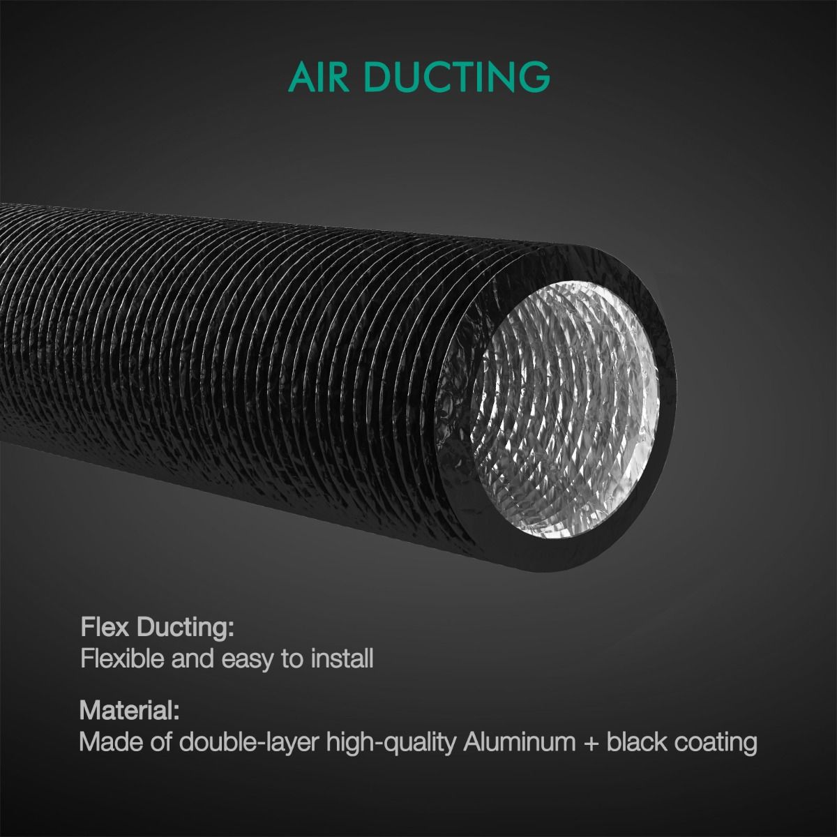 Mars Hydro 6-inch 8-foot Flexible Ventilation Duct - Usage View