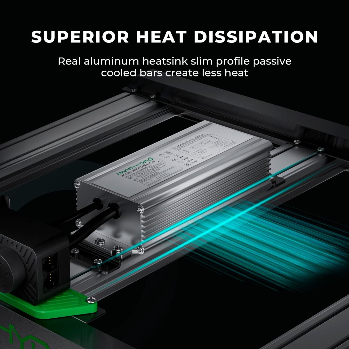 Mars Hydro Smart Dimmable FC-E3000 Bridgelux 300W Full Spectrum LED Grow Light for Indoor Plants - Performance View
