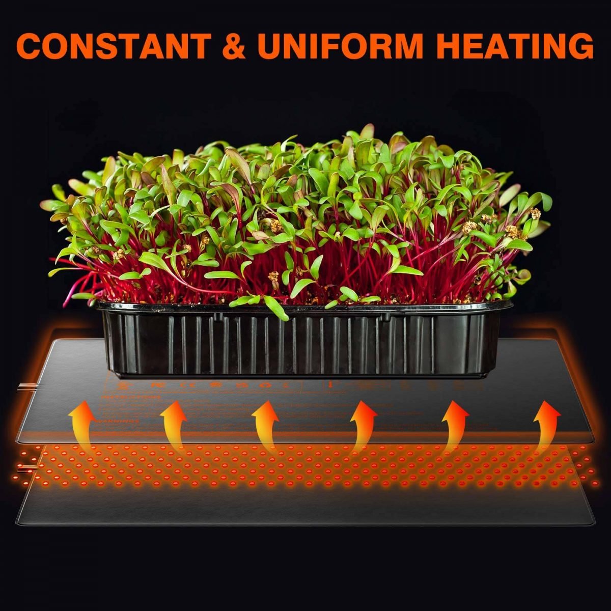 Spider Farmer Waterproof 10”X20.75” Seedling Heat Mat & Controller Set