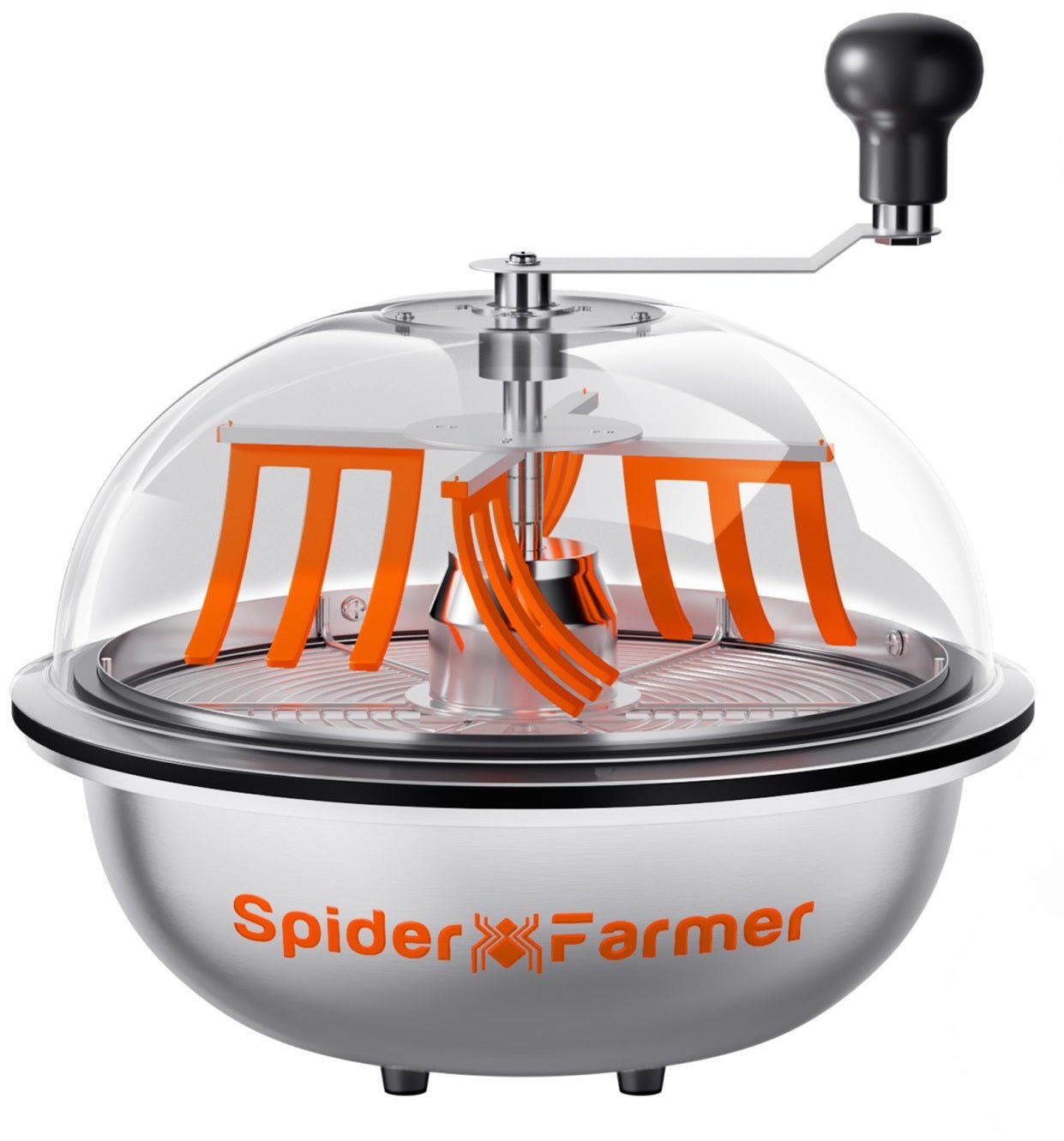 Spider Farmer 13 inch Bud Leaf Bowl Trimmer ,Twist Spin Cut with Clear Visibility Dome