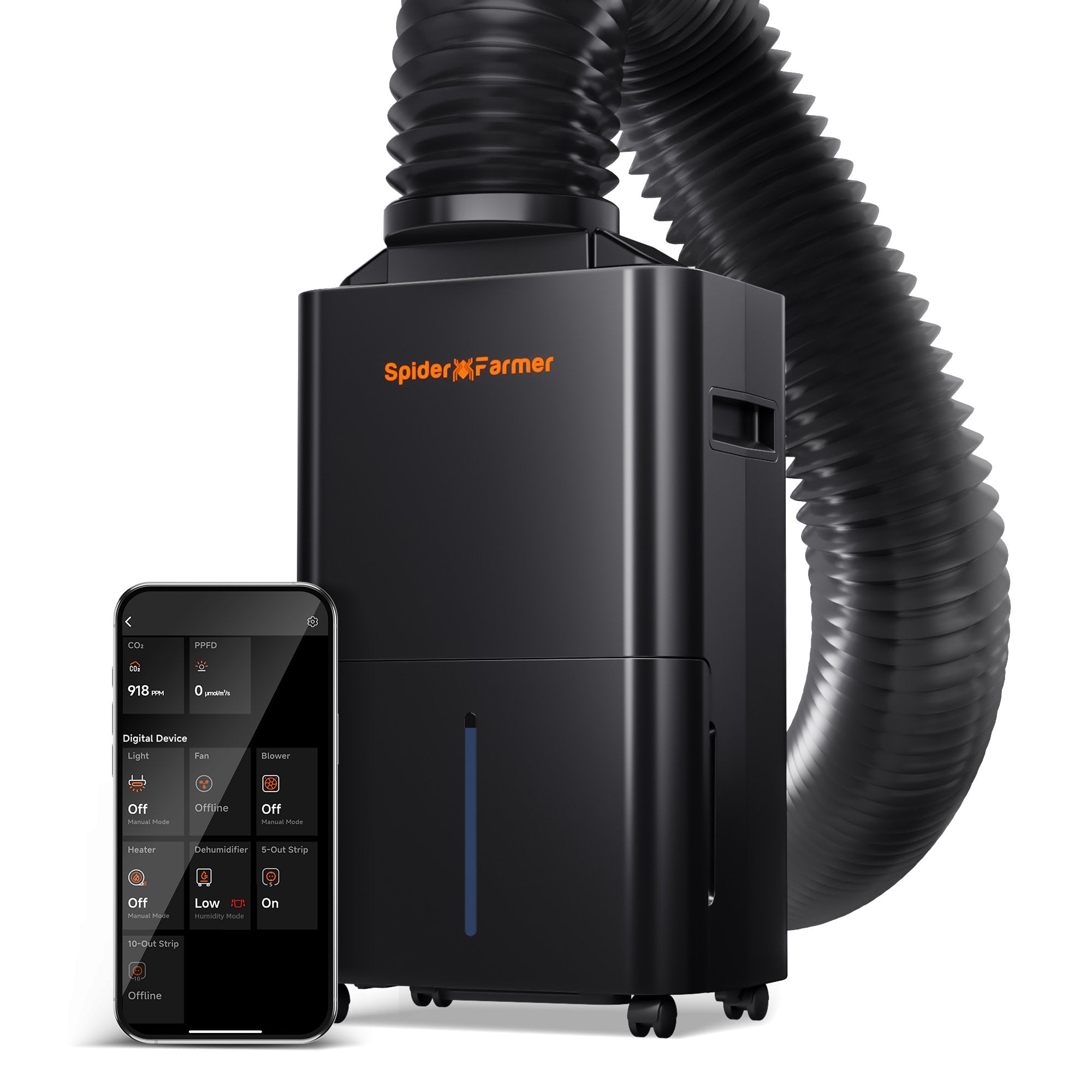 Spider Farmer 32 Pint Dehumidifier with Drain Hose for Grow Tent and Grow Room