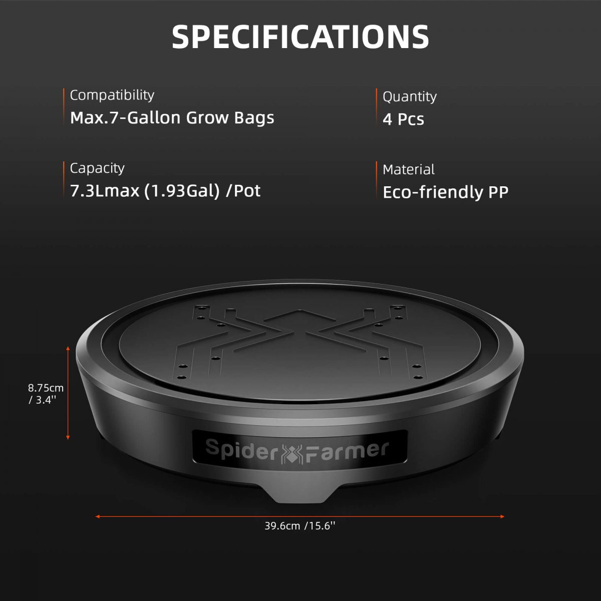 Spider Farmer 4-Pack Gravity-Fed Silent Self-Watering System Kits for Indoor Grow Tents & Greenhouses