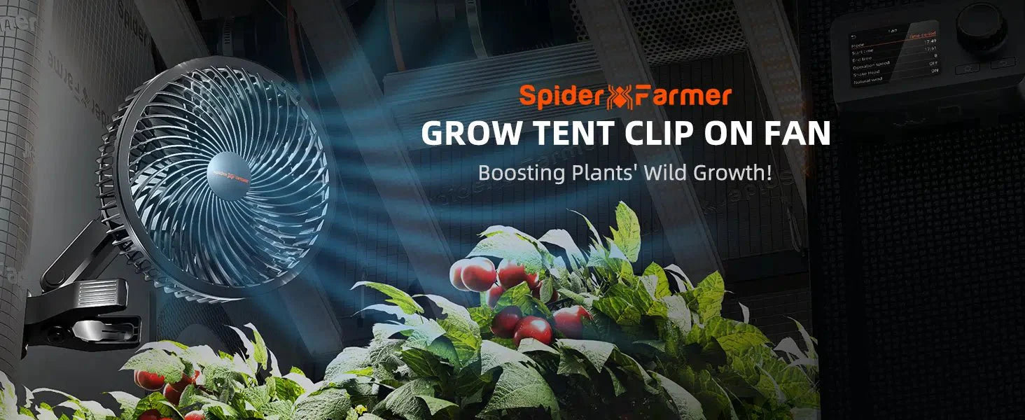 Spider Farmer 6-inch Clip On Fan for Grow Tents