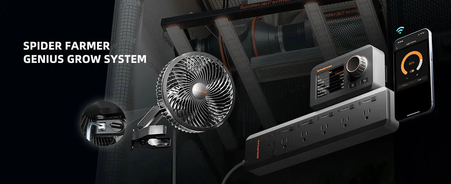 Spider Farmer 6-inch Clip On Fan for Grow Tents