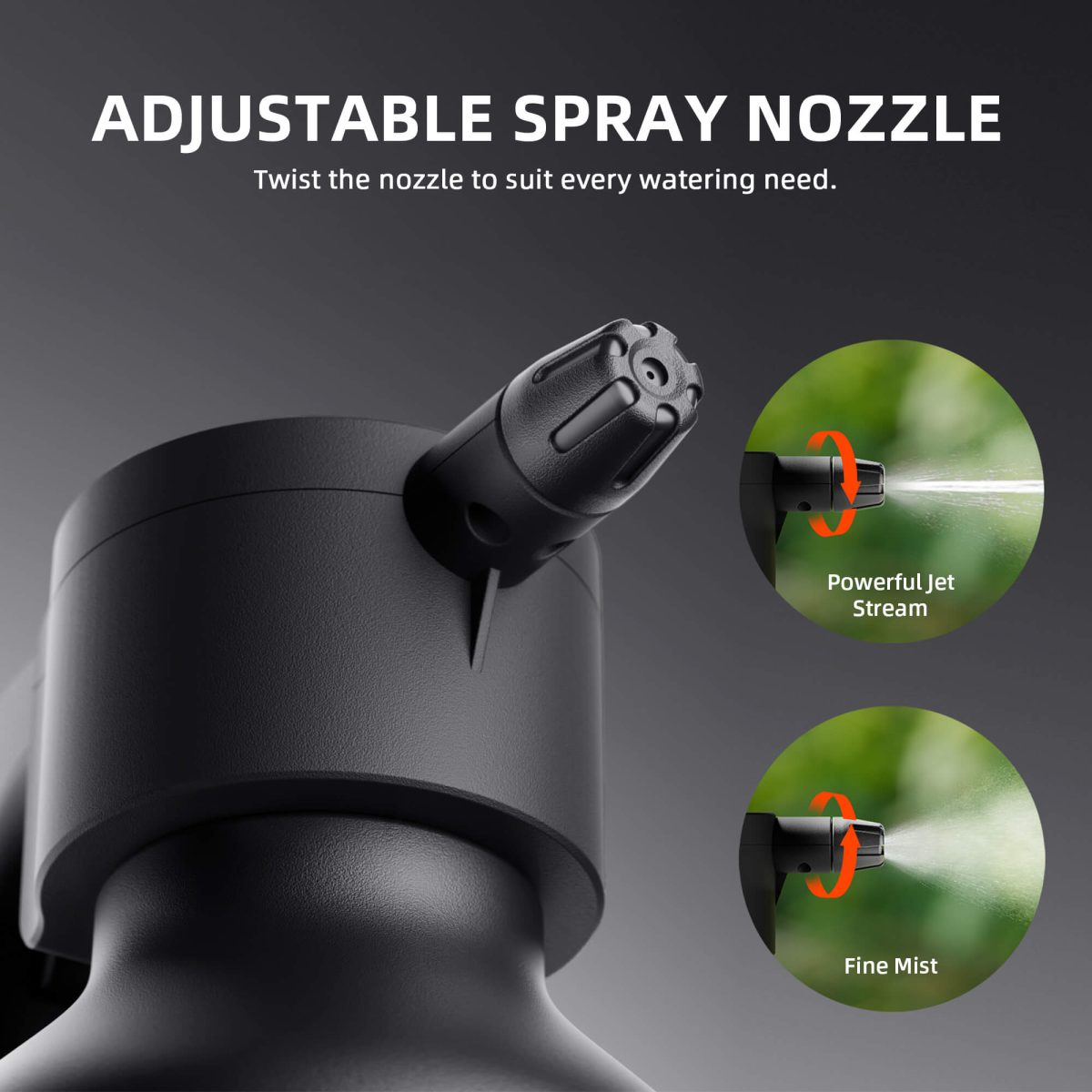 Spider Farmer Electric Spray Bottle 2L / 0.5 Gallon, Type-C Rechargeable Plant Sprayer, One-Touch Automatic Mister with Measuring Cup & Quick Refill for Indoor & Outdoor Garden Watering