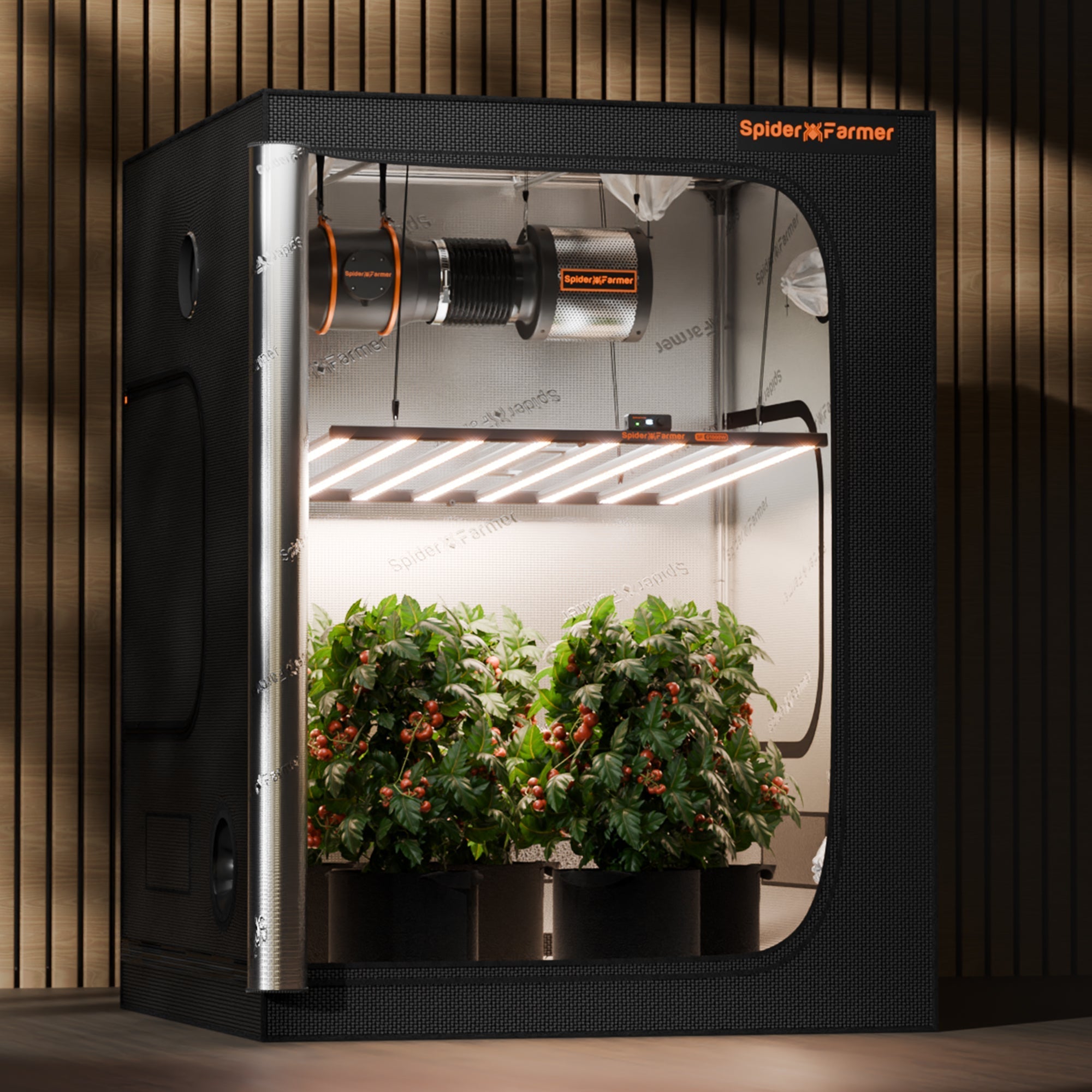 Spider Farmer G1000W WiFi & Bluetooth App-Controlled Dimmable Cost effective Full Spectrum High Yield Commercial LED Grow Light for 5X5 Grow Tent