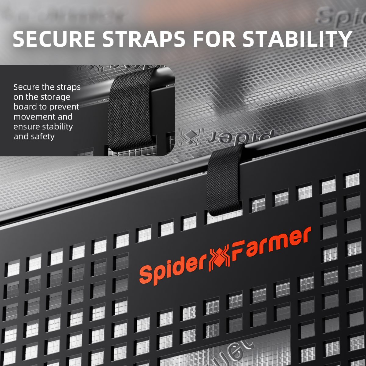 Spider Farmer Genius Grow System Gear Board for Grow Tent – Wall-Mounted Organizer for Controllers & Power Supplies