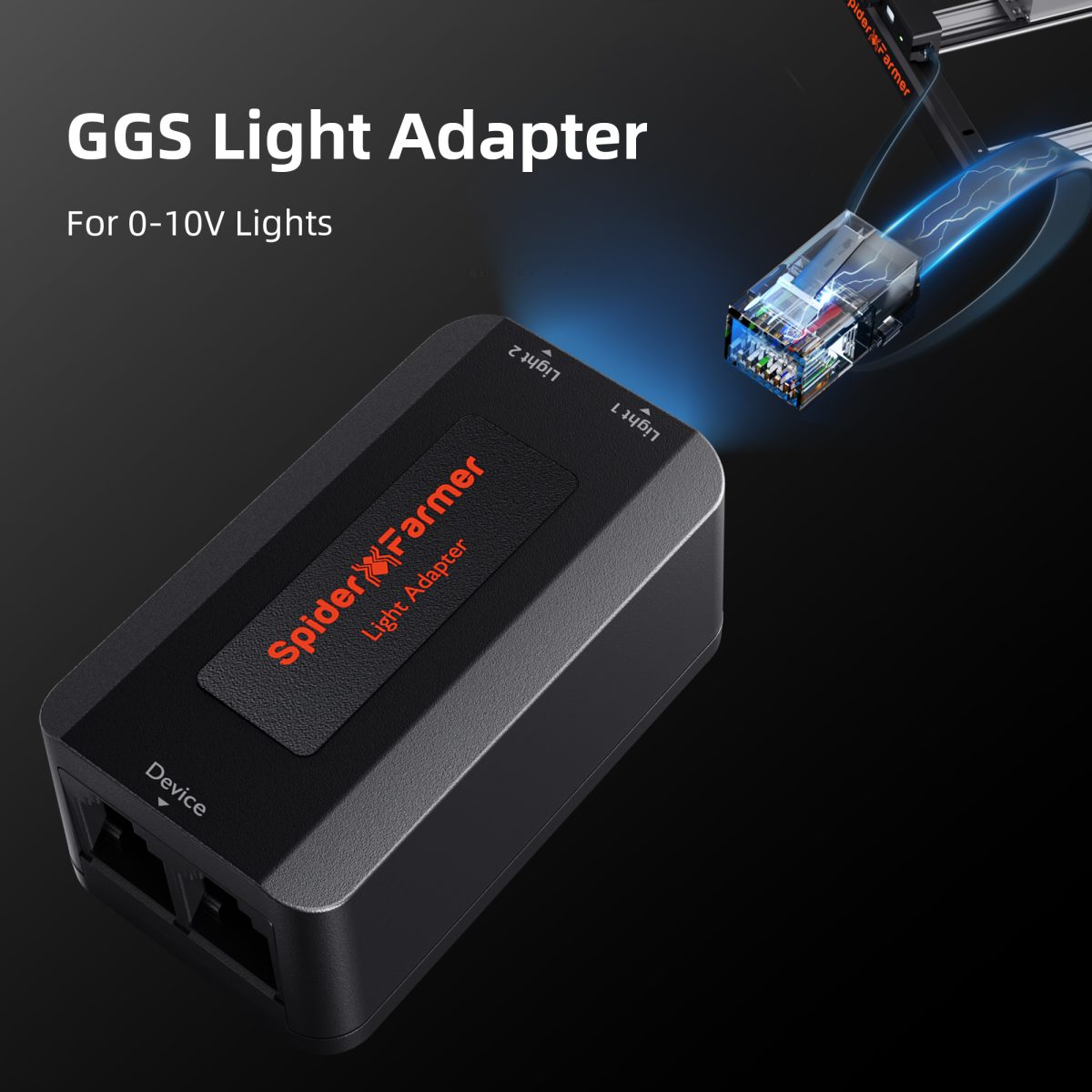 Spider Farmer GGS AC10 Power Strip with 10 Outlets for Grow Tent Climate Control, Featuring Temperature, Humidity, VPD Monitoring, Scheduling, Historical Data Tracking, Bluetooth & WiFi Connectivity